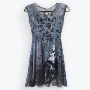 DISNEY Alice In Wonderland Scuba Skater Dress